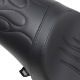 Drag Specialties Seats Predator Flame Stitched Seat for Harley FL/FX 2000-2017 - Part #0802-0468