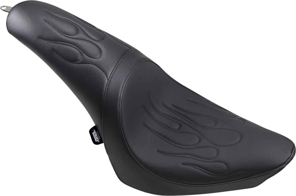 Drag Specialties Seats Predator Flame Stitched Seat for Harley FL/FX 2000-2017 - Part #0802-0468
