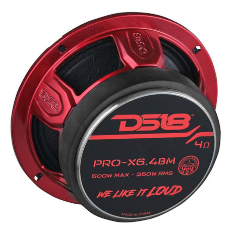 DS18 Pro-X Package with Dual PRO-X6.4BM and PRO-TW1X/BK for Car Audio Systems