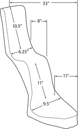 Drag Specialties Seats King/Queen Seat - Diamond for Harley Davidson with Rigid Frame, 12 Inch, Black Vinyl