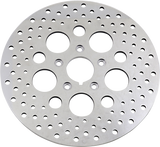 Drag Specialties 11.5-Inch Front Drilled Brake Rotor for Harley-Davidson - Part 060176ASP-BC648