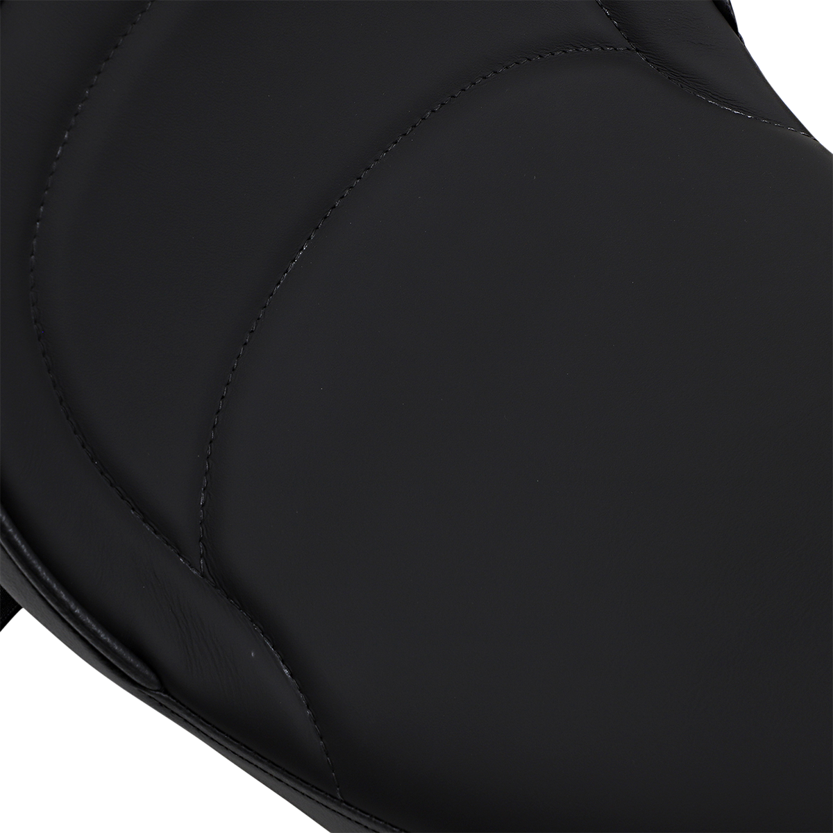 DRAG SPECIALTIES SEATS Solo Seat with Driver Backrest for Harley FLH 1997-2007, Mild Stitched - Part 0801-0493