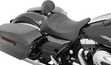 DRAG SPECIALTIES SEATS Solo Seat with Driver Backrest for Harley-Davidson FL Models 2008-2025 (Part No. 0801-0886)