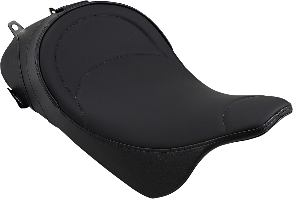DRAG SPECIALTIES SEATS Solo Seat with Driver Backrest for Harley-Davidson FL Models 2008-2025 (Part No. 0801-0886)