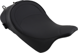 DRAG SPECIALTIES SEATS Solo Seat with Driver Backrest for Harley-Davidson FL Models 2008-2025 (Part No. 0801-0886)