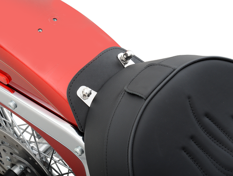 DRAG SPECIALTIES SEATS Solo Seat with Backrest for Harley-Davidson FLST (2000-2017) - 0802-0806