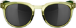 100% Campo Matte Translucent Olive Slate Sunglasses with Black Mirror Lens - Fits Off-Road and Street Vehicles