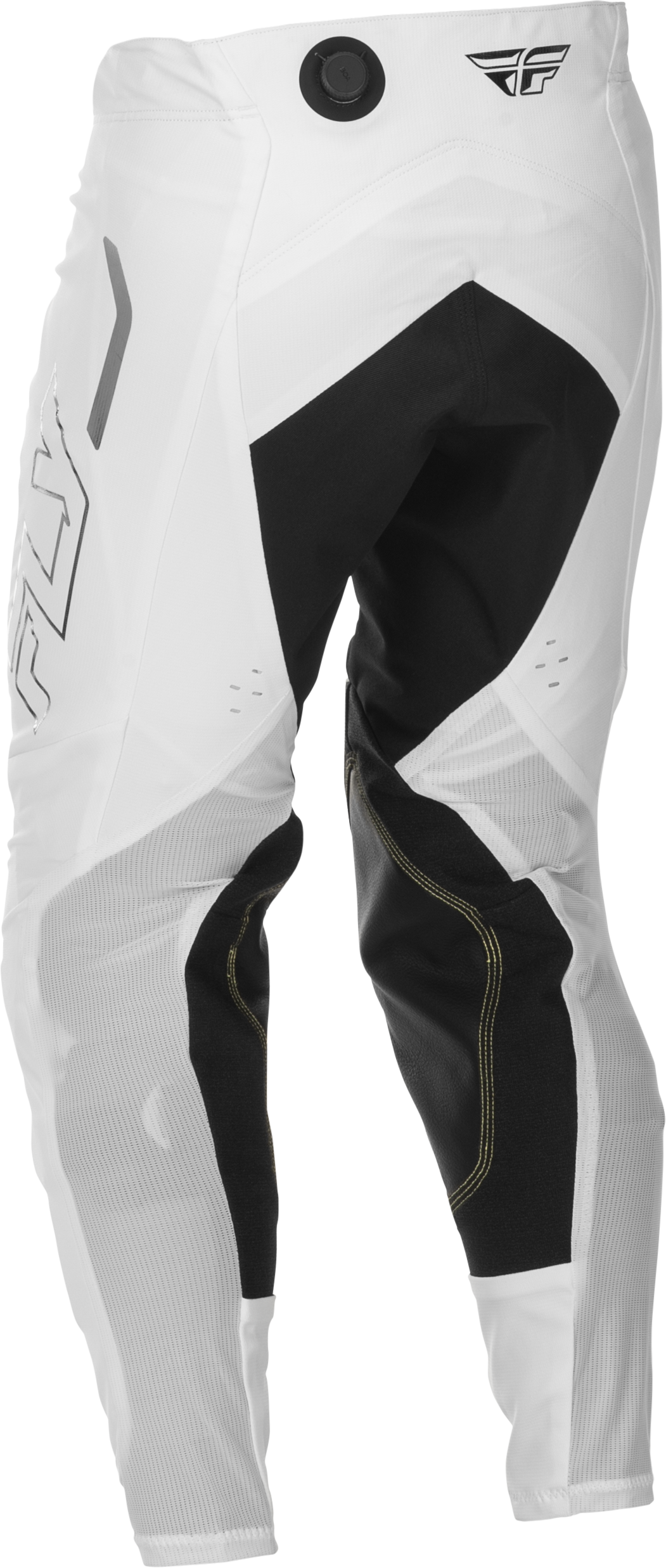 Fly Racing Evolution DST Le Flash Pants White/Silver Size 30 – Motorcycle Off-Road Riding Gear for Honda, Yamaha, Kawasaki, Suzuki, KTM, and More