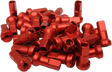 MOOSE OFFROAD Spoke Nipples - MX1 - Red - 8 Gauge - Set 24-830