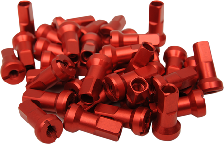 MOOSE OFFROAD Spoke Nipples - MX1 - Red - 8 Gauge - Set 24-830