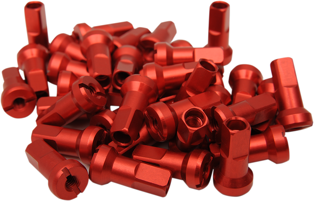 MOOSE OFFROAD Spoke Nipples - MX1 - Red - 8 Gauge - Set 24-830