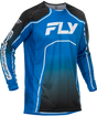Fly Racing Youth Rayce Bicycle Jersey Blue/Black/White YXL - Youth MTB Jersey for Mountain Biking and Cycling