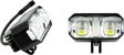 CYRON ABS1LWY-2 Auxiliary Driving Lights Kit - 3 Inch Round LED Flood Lights with White/Amber Color for V-Twin Motorcycles and Off-Road Vehicles