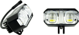 CYRON ABS1LWY-2 Auxiliary Driving Lights Kit - 3 Inch Round LED Flood Lights with White/Amber Color for V-Twin Motorcycles and Off-Road Vehicles