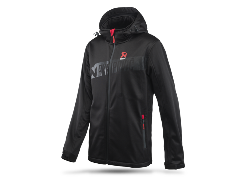 Akrapovic Mens Corpo Softshell Jacket in Black - Size Large