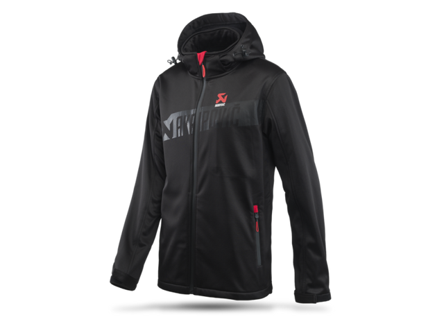 Akrapovic Mens Corpo Softshell Jacket in Black - Size Large