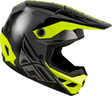 FLY Racing Kinetic Crest Helmet Grey/Black/Hi Vis Small – Off-Road Motorcycle Helmet with DOT and ECE22.06 Approval for ATV, Dirt Bike, and Motocross