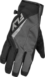 Fly Racing Title Long Gloves Grey/Black 2X - Weatherproof Motorcycle Gloves with 3M Thinsulate Insulation for ATV and Off-Road Vehicles