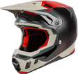 Fly Racing Youth Formula CC Glide Helmet Black/Red/Grey - Youth Motorcycle Helmet with Impact Protection for Off-Road & Motocross