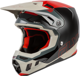 Fly Racing Formula CC Glide Helmet Black/Red/Grey XS – DOT & ECE Approved Motorcycle Helmet for Road and Off-Road Use