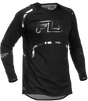 Fly Racing Evolution DST SE Spark Jersey Black and Silver for Mountain Biking and Cycling