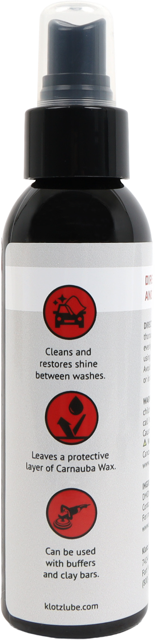 KLOTZ KS-324 Quick Detailer 4 oz – Ideal for Cars, Trucks, and SUVs with Painted, Metal, Glass, and Mirror Surfaces