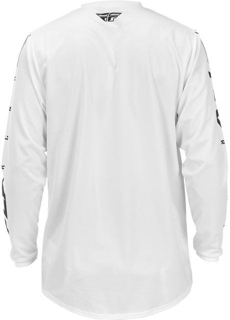 Fly Racing Universal Jersey White/Black Large for Motocross and Off-Road Vehicles