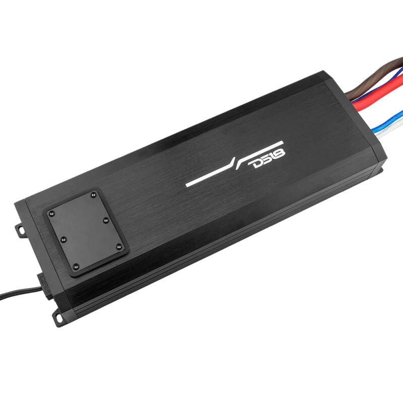 DS18 NXL-X1500.1FR 1500W RMS 1-Channel Class-D Marine Amplifier with IP67 Waterproof Rating for Powersports Vehicles