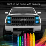 XK GLOW RGB H4 LED Bulb Kit - 2-in-1 App-Controlled RGB Headlights with Music Sync for Cars and Trucks