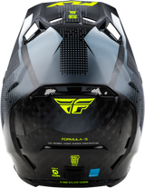 Fly Racing Formula S Carbon Protocol Helmet for Off-Road and Motocross, Black/Carbon/Grey, Fits Honda CRF250R, Kawasaki KX250, Yamaha YZ250F, Suzuki RM-Z250, and KTM SX Models