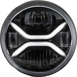 KOSO Zenith LED 7 Inch Headlight with DOT and SAE Certification for Universal Fitment