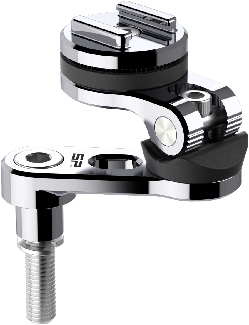 SP CONNECT Bar Clamp Mount Pro Chrome for Select Vehicles with Adjustable Swiveling Head