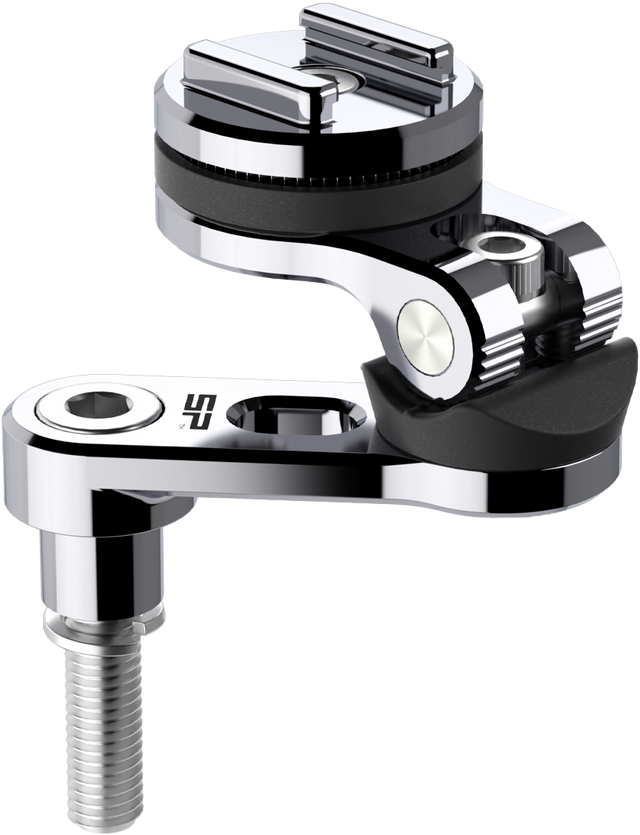 SP CONNECT Bar Clamp Mount Pro Chrome for Select Vehicles with Adjustable Swiveling Head
