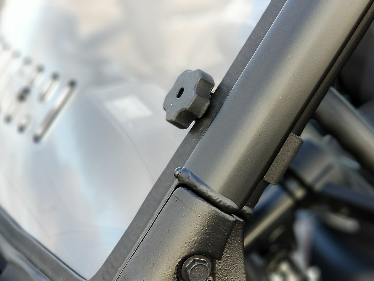 SPIKE Full Windshield Dual Vent for Polaris Ranger XP 900 & 800 Models - Durable Polycarbonate Design with Adjustable Venting
