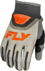 Fly Racing Youth F 16 Offroad MX Gloves – Grey/Orange, Youth X-Small – Durable All-Around Performance Riding Gloves