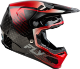 Fly Racing Formula S Carbon Protocol Helmet for Motorcycle & ATV - Black & Red, XL