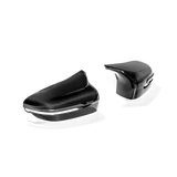 Akrapovic Carbon Fiber Mirror Cap Set for BMW M5 F90 & M8 F91/F92 – High Gloss Finish