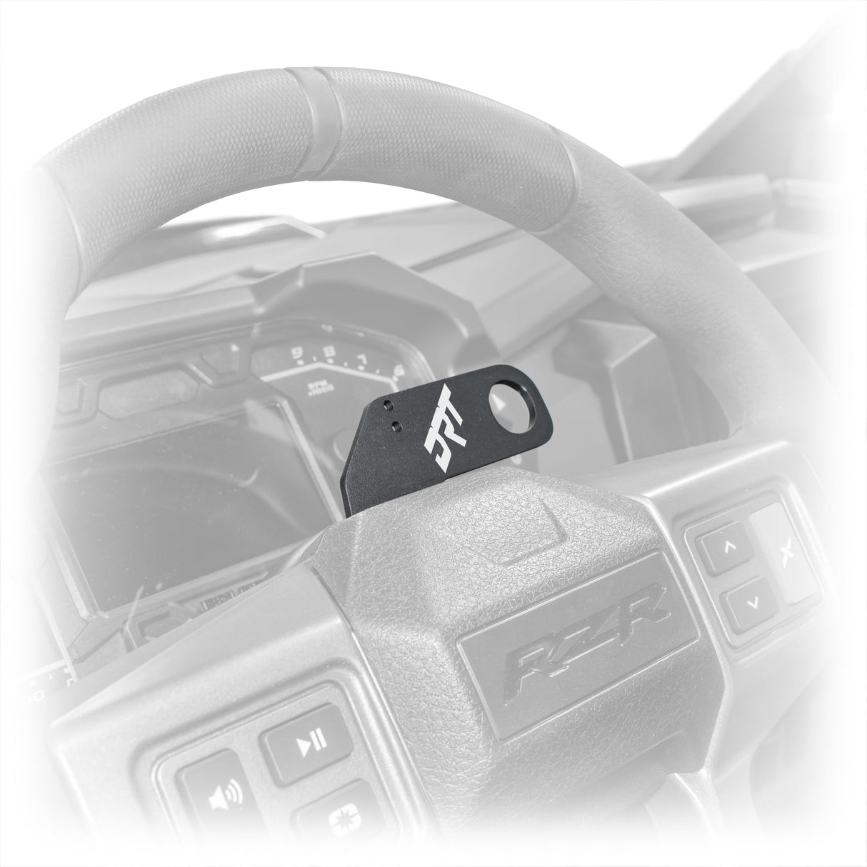 DRT Polaris RZR 2020+ Steering Wheel Single Push-To-Talk Plate