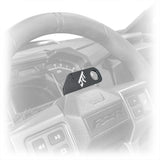 DRT Polaris RZR 2020+ Steering Wheel Single Push-To-Talk Plate