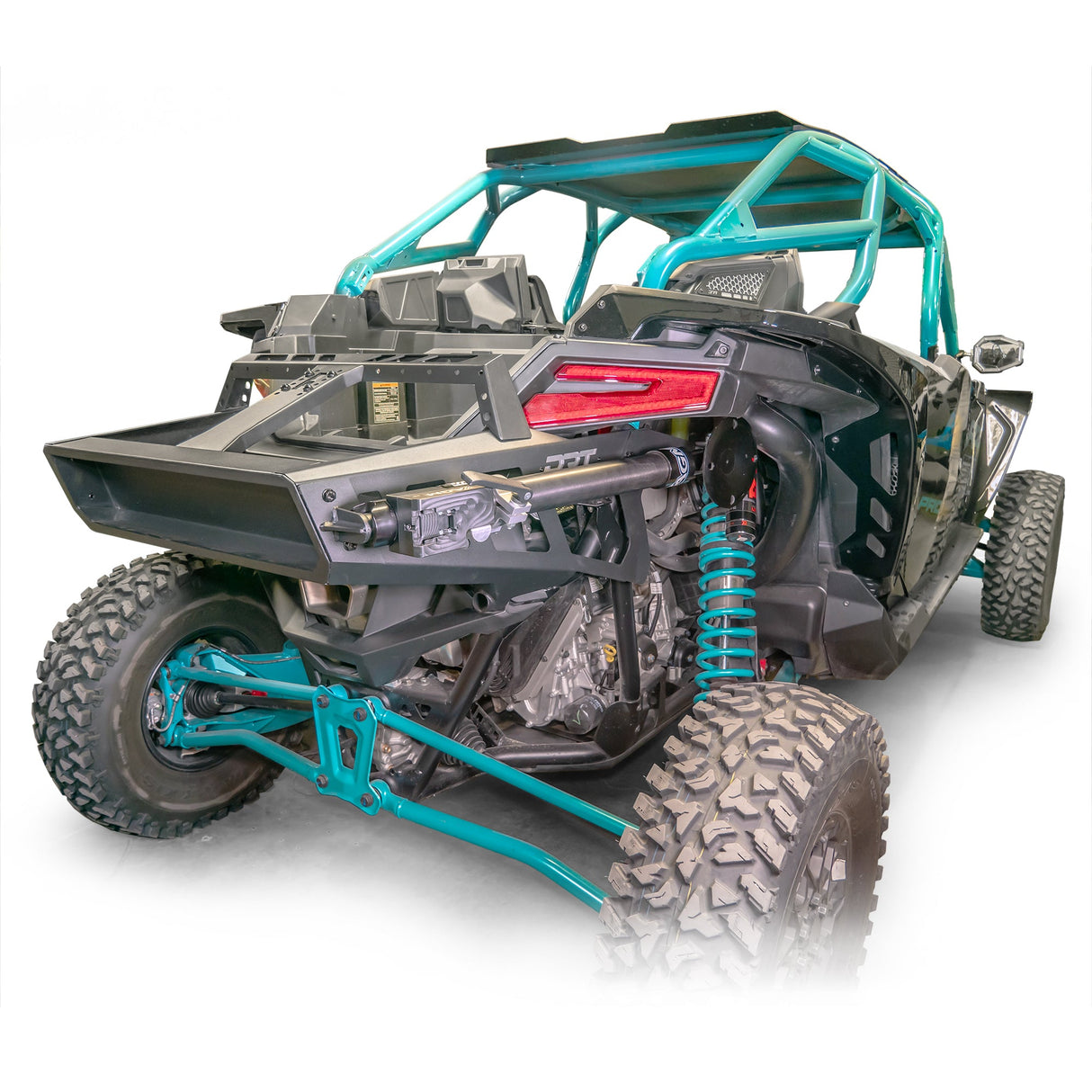 DRT Polaris Pro R Desert Runner Fixed Tire Carrier AGM Electric Jack Holder Kit