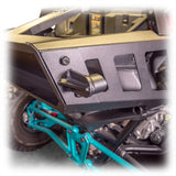 DRT Polaris Pro R Desert Runner Fixed Tire Carrier AGM Electric Jack Holder Kit