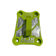 Polaris Pro R / Turbo R Billet Radius Rod Plate / Pull Plate  AJK Offroad Pull Plate in Lifted Lime