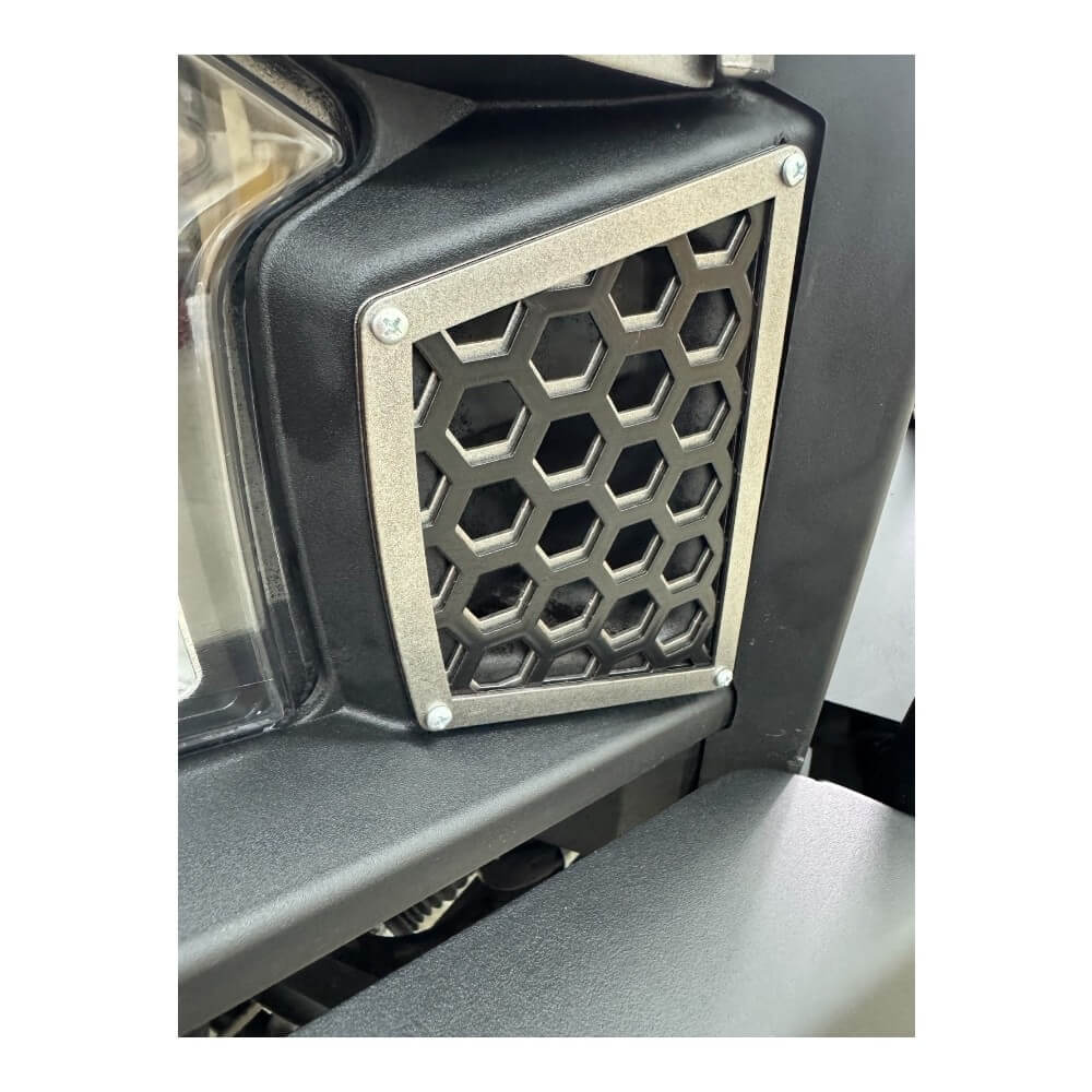 Polaris Xpedition Grill by AJK Offroad Extreme Close Up of Installed Grille