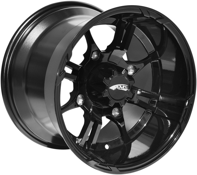 AMS Roll'n 108 Wheel Rear Black 15x10 for 4/156 Bolt Pattern - Part 5001-032BS