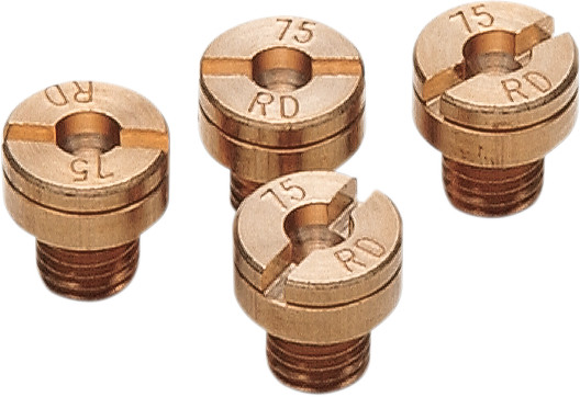 EBC A-Bax Precision Mikuni-Style Slot Head (SJ Prefix) Main Jets - #105 - 4-Pack SJ105-4