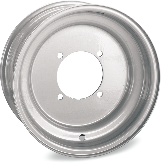 AMS Steel Wheel - Front - Chrome 10x5 for ATV with 4/110 Bolt Pattern (Part Number: 0523-697)