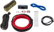 KICKER 47VK8 Amplifier Install Kit with Power, Ground, and Interconnect Cables for Car Audio Systems
