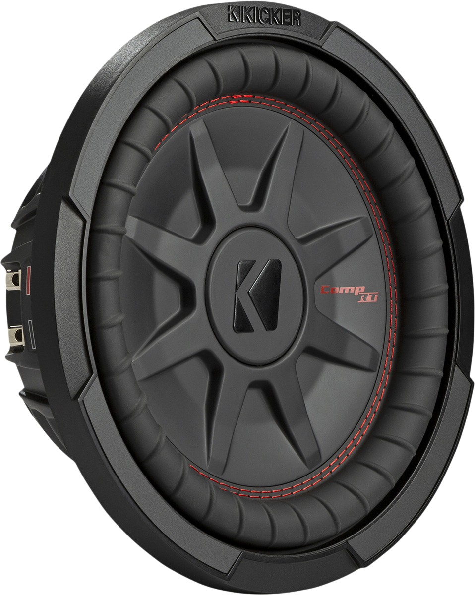 KICKER 10-Inch 400W CompRT Subwoofer 48CWRT102 with Forced-Air Cooling™ for Car Audio