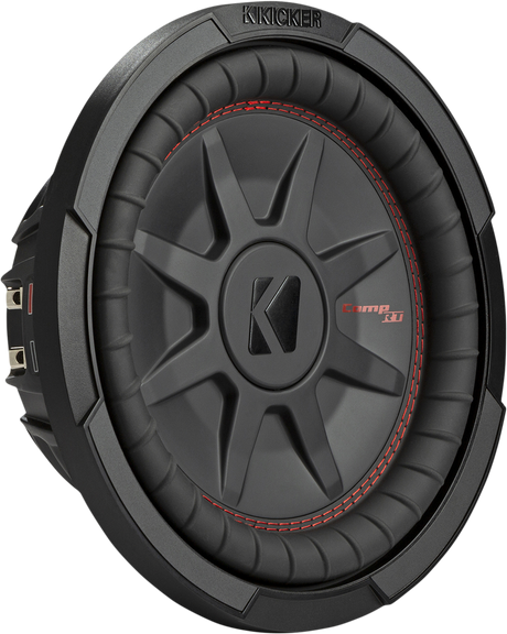 KICKER 10-Inch 400W CompRT Subwoofer 48CWRT102 with Forced-Air Cooling™ for Car Audio
