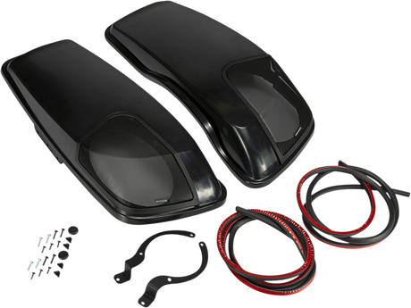 KICKER Vivid Black Speaker Lids - Model 46HDBLVB Compatible with Select Vehicles